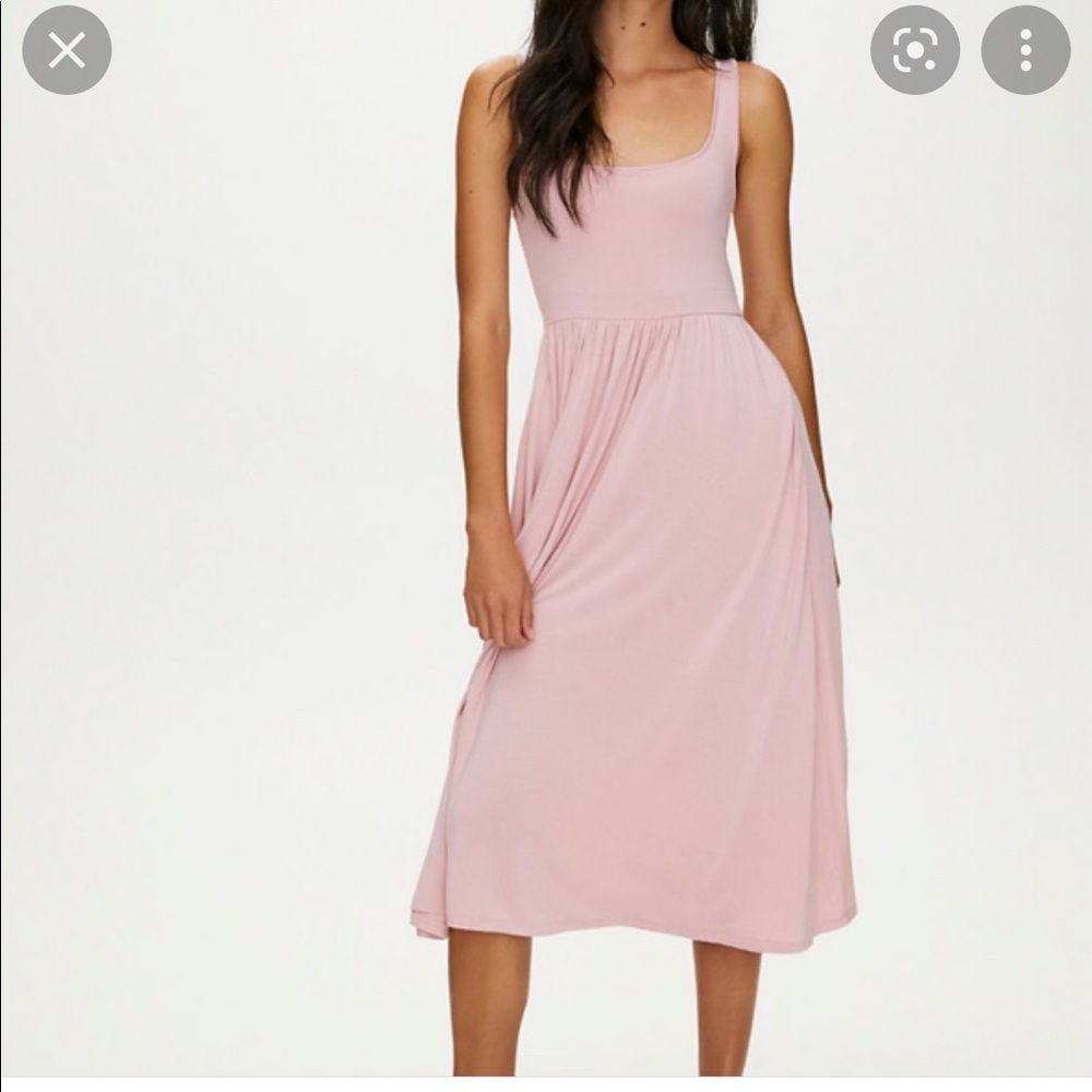 Aritzia Wilfred Assonance Dress- Light Pink-Size M